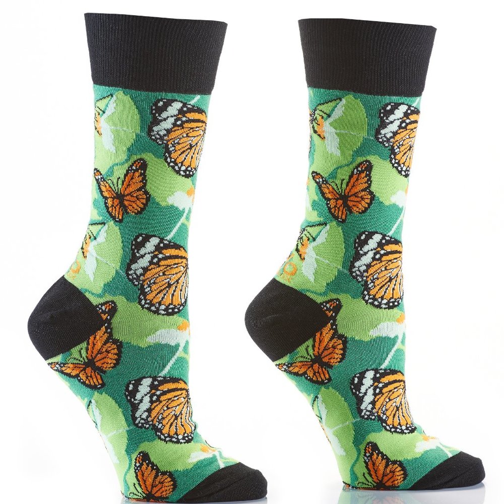 Yo Sox Butterfly” Women’s Novelty Crew Socks